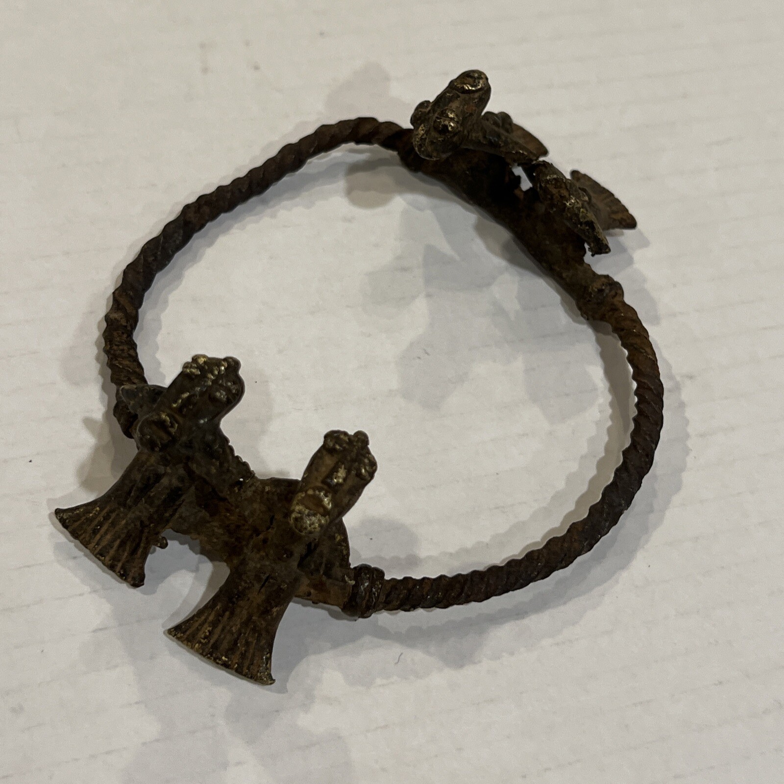 Alter Figures Puguli Lobi Old Iron Bracelet