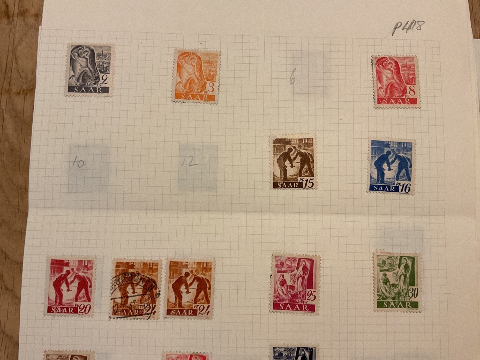 Germany  SAAR stamps  on 7 page B3228