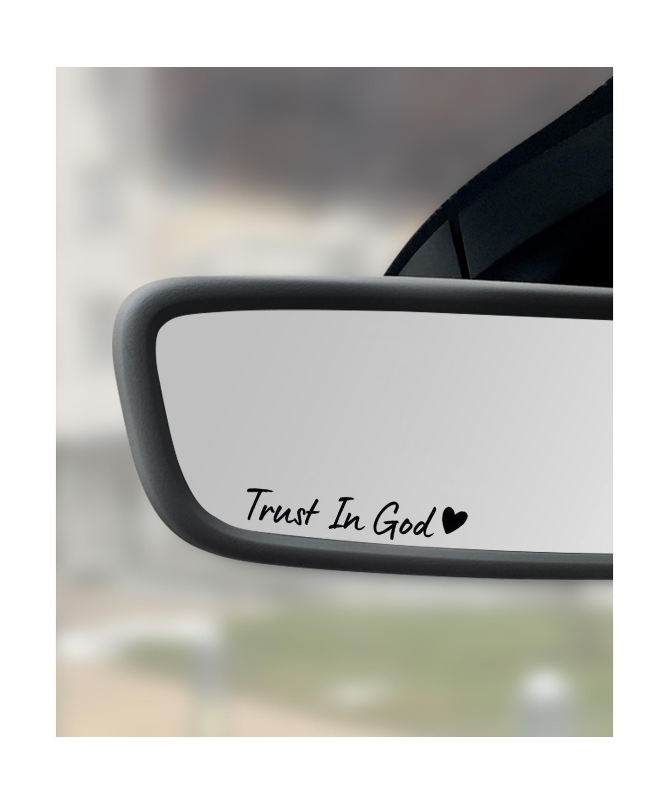 4PCS Car Stickers,Cars Decals,Car Accessories Trust in God Rearview Mirror St...