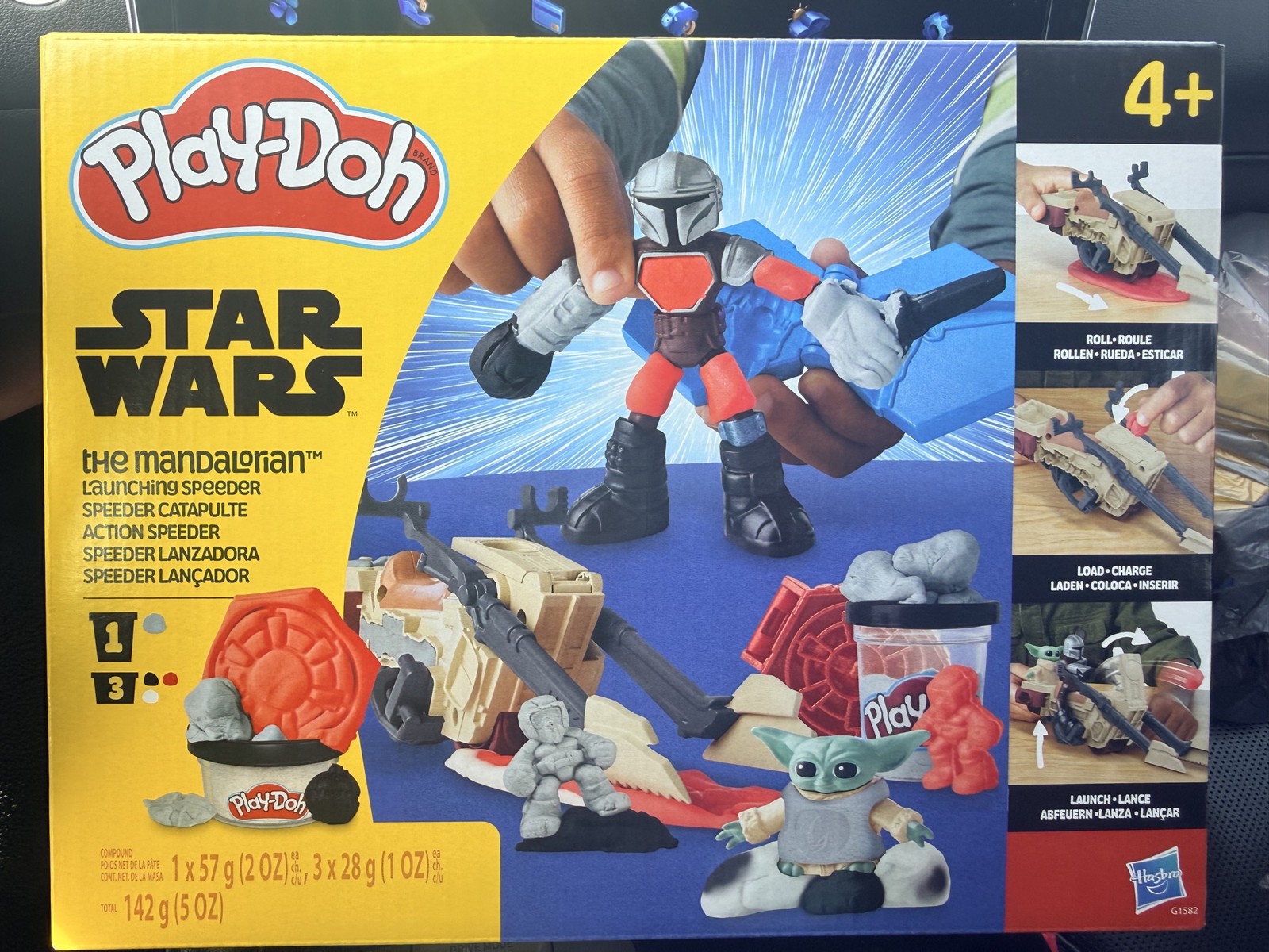Play-Doh Star Wars Mandalorian Speeder Playset Grogu Mando