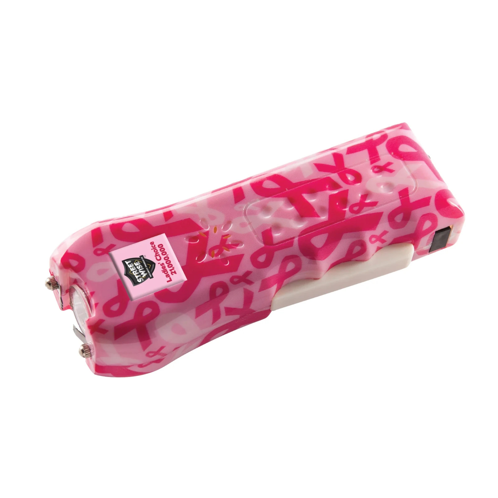 StreetWise Ladies' Choice 21,000,000 Stun Gun With Holster LED Pink Ribbon