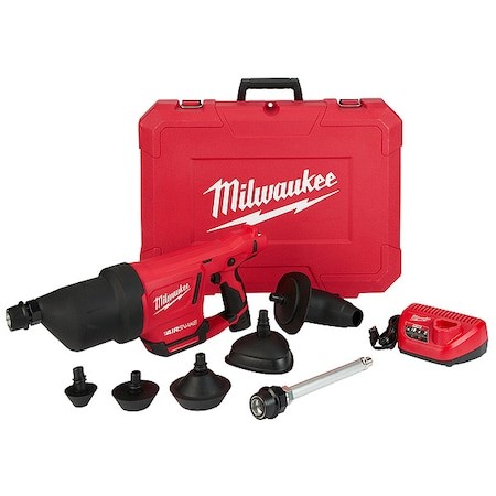 Milwaukee Tool 2572B-21 M12 Airsnake Drain Cleaning Air Gun Kit