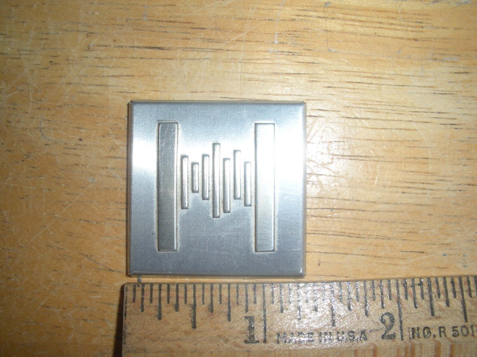 Collectible HAMMOND LOGO Name Plate ... Metal from a vintage Hammond Organ