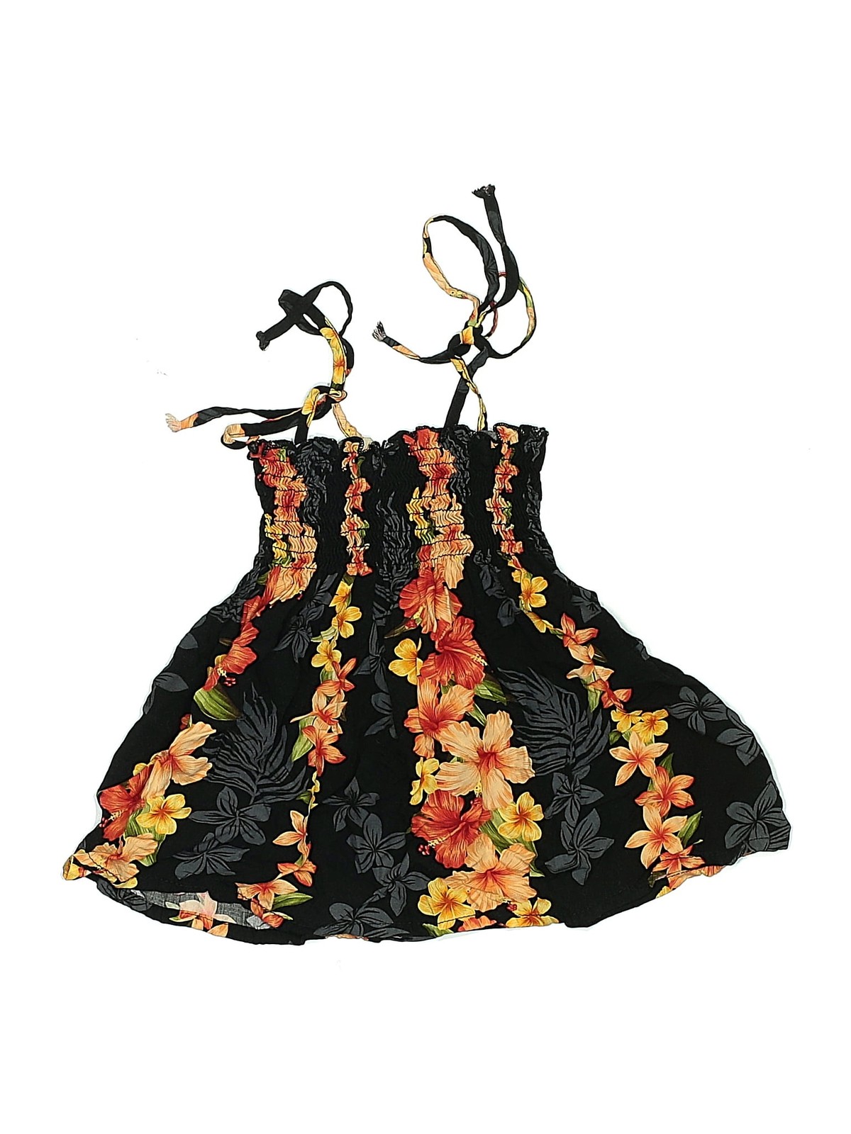 Royal Creations Hawaii Girls Black Dress 2