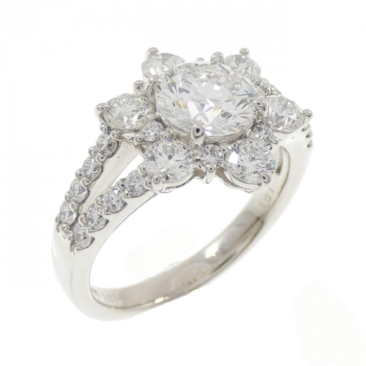 Authentic [Remake] PT900 Diamond Ring 1.014CT F VS2 3EXT H&C #270-004-122-1584