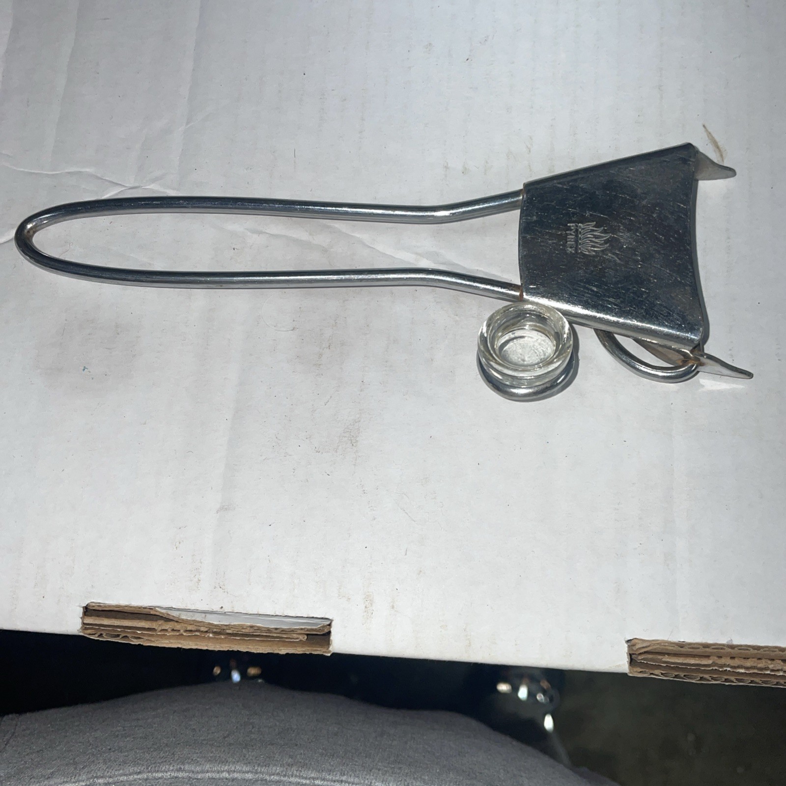 Pyrex Flameware Pans Pots, Long Metal Detachable Handle with Glass Button