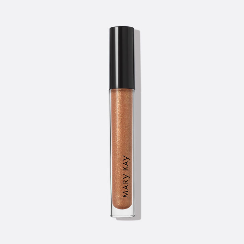 Mary Kay Unlimited Lip Gloss Beach Bronze .13 oz full size sparkly lipgloss 