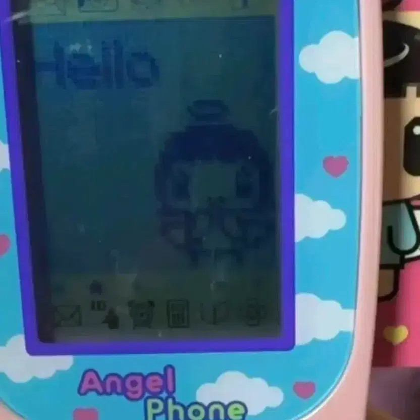 Working) Classic Angel Flip Phone + Kongsuni & Precure Phone Bag Used Heavy