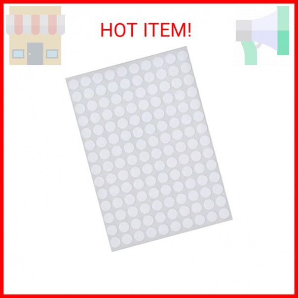 MACO White Round Multi-Purpose Labels, 5/16 Inches in Diameter, 1000 Per Box (MR