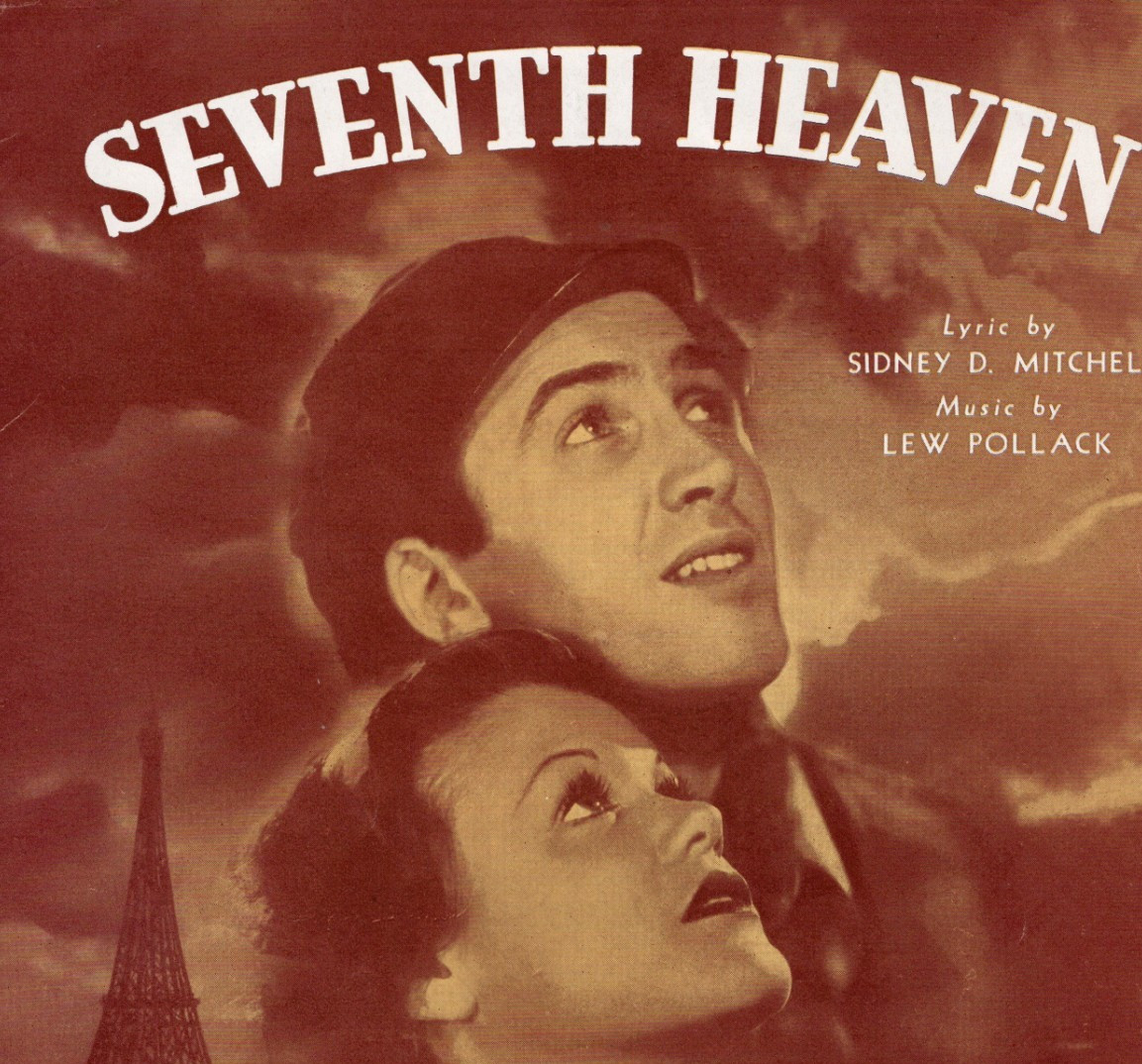 Seventh Heaven Sheet Music Simone Simon James Stewart 1937 Photo Cover