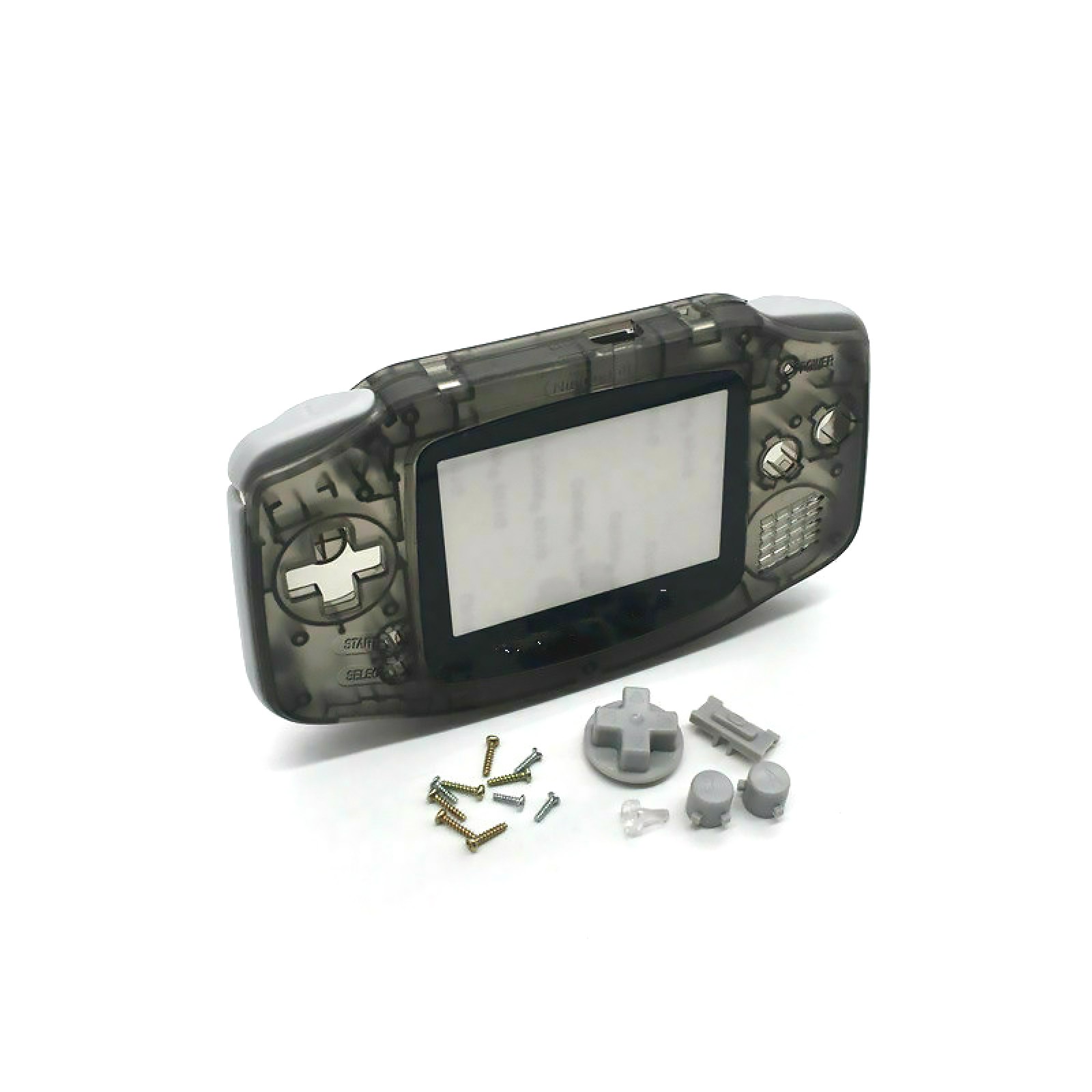 Full Housing Shell Button Parts for Gameboy Advance GBA Repair Clear Black