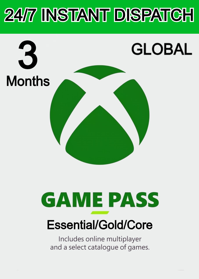 3 MONTH XBOX LIVE GOLD (GAME PASS CORE) MEMBERSHIP - XB Series X|S Region Free