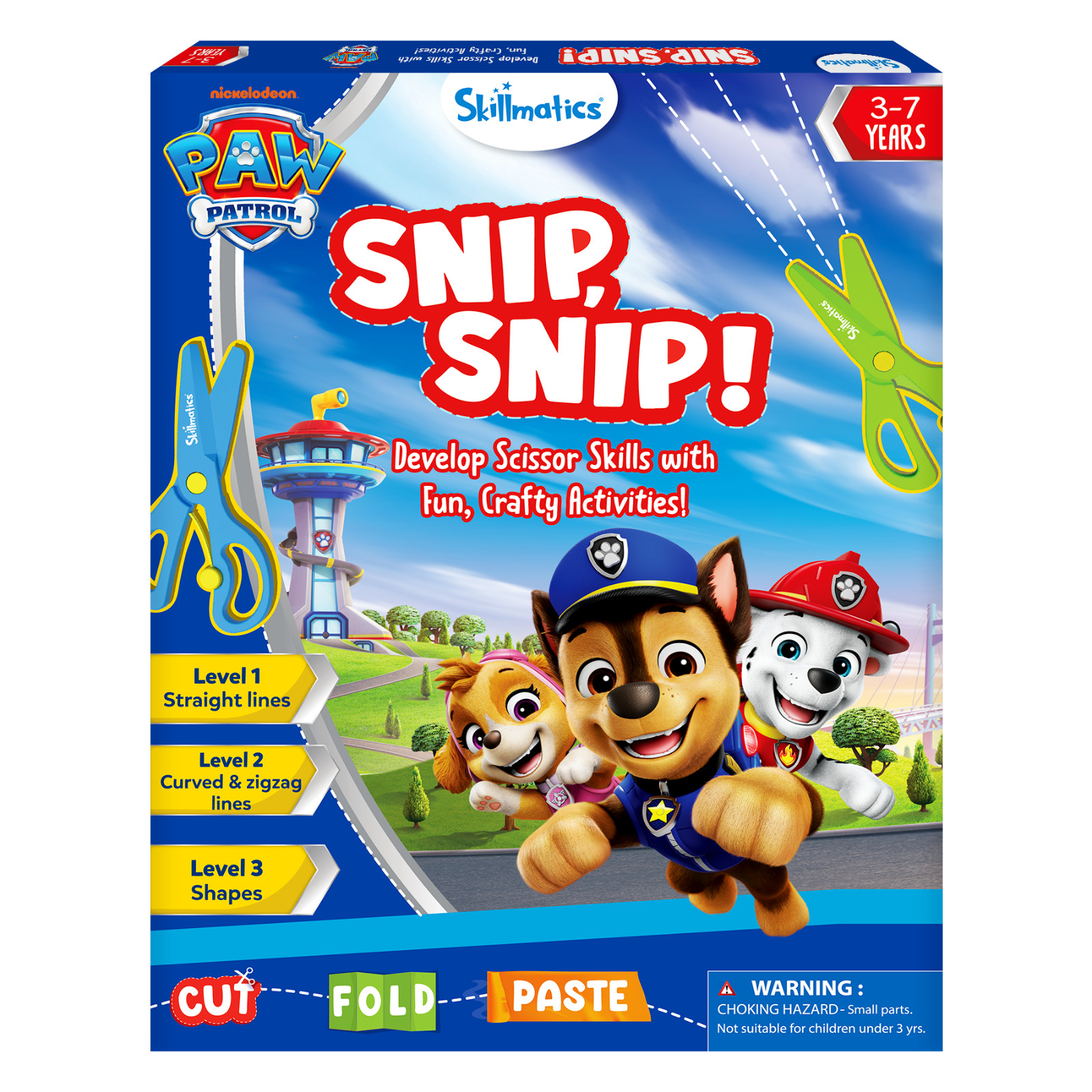 Skillmatics Scissor Skills Activity Book - Snip Snip PAW Patrol, Felt Craft Kit,