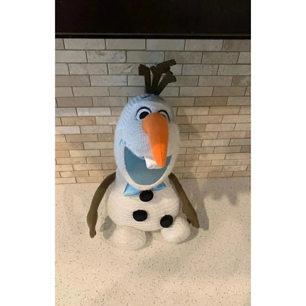 Disney Frozen Olaf 14" Crochet Plush snowman Disney Elsa Anna - B13