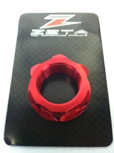 ZETA Red STEERING STEM NUT For Kawasaki KLX110 110L  110RL 2002-2026