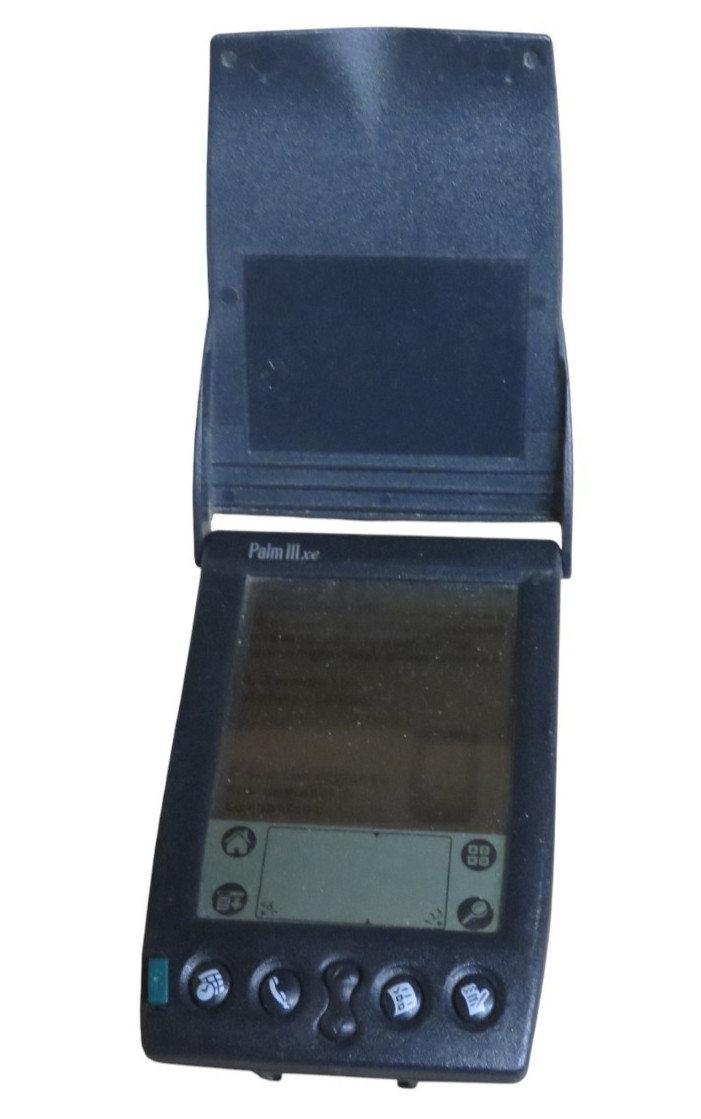 Palm IIIxe Handheld PDA with Stylus and Plastic Cover - Tested And Working