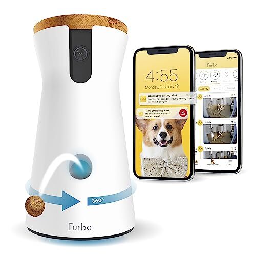 Furbo 360° Dog Camera w/Subscription Smart Camera View, Tracking, Treat toss