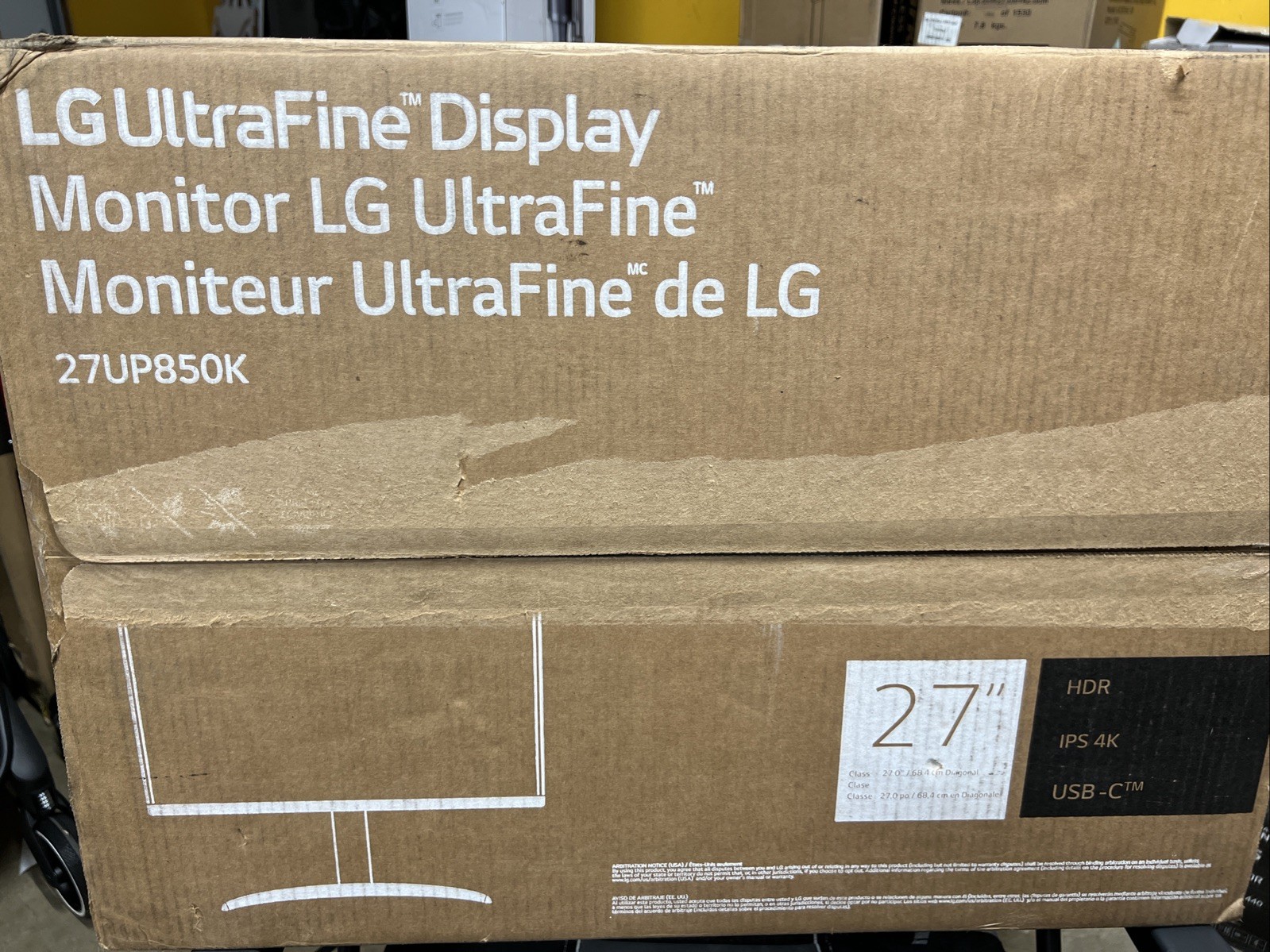 LG 27UP850K-W 27-inch Ultrafine 4K UHD (3840 x 2160) IPS Computer Monitor, 60Hz