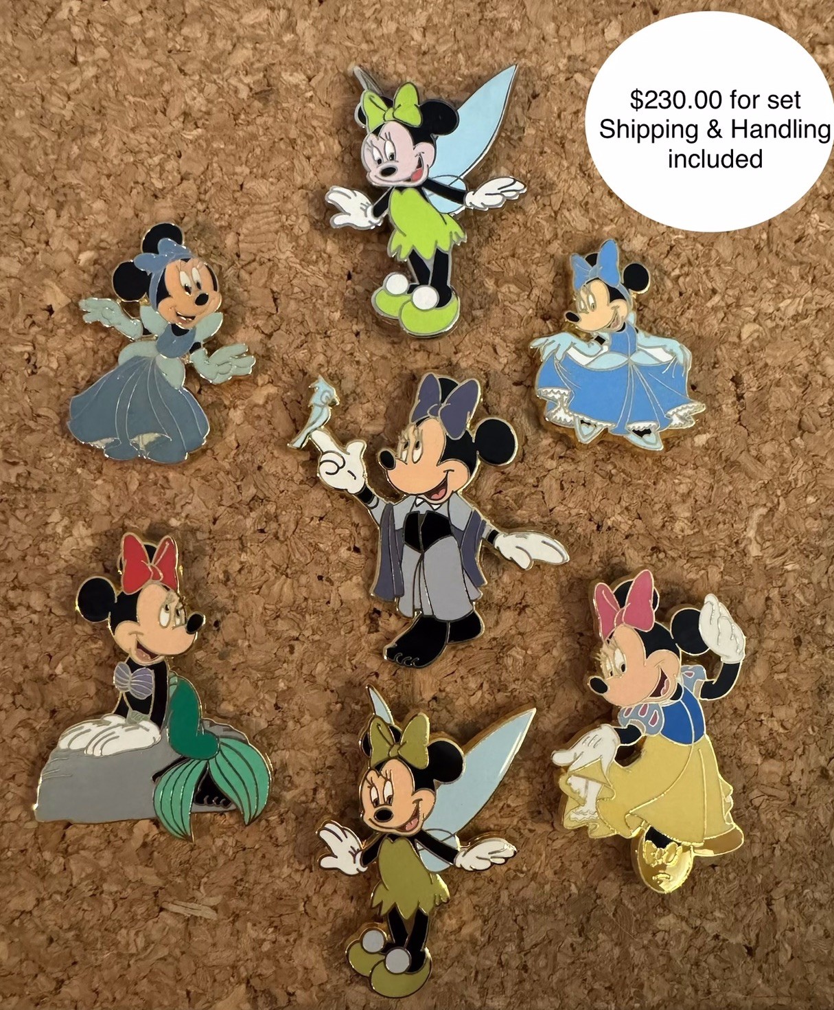 Disney Minnie Mouse Princess Pins
