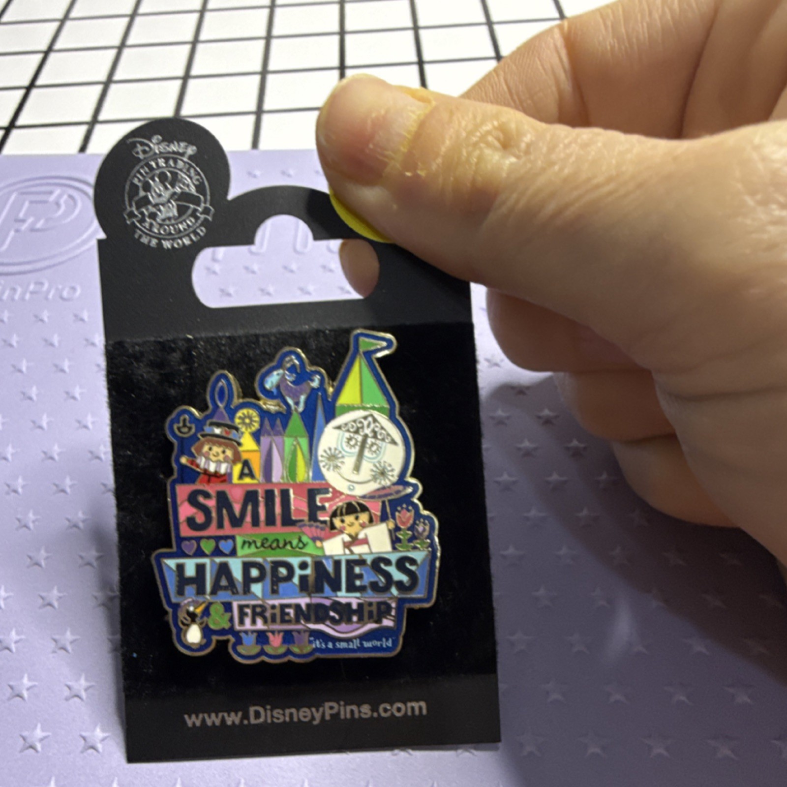 Disney It's a Small World Attraction Happiness Friendship Single Pin