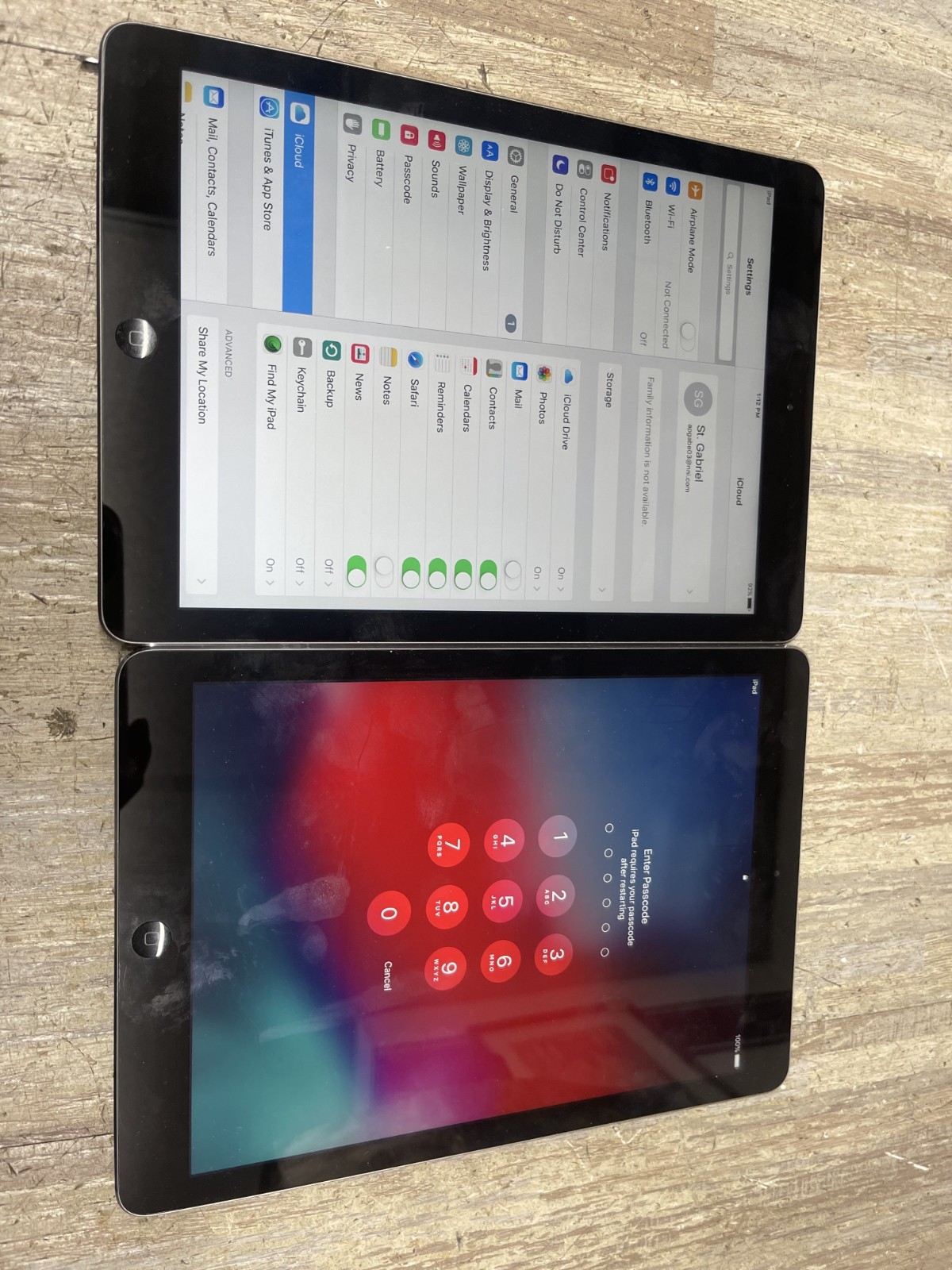 Apple IPad A1474 LOT of 2 For Parts, Scrap, or Not working