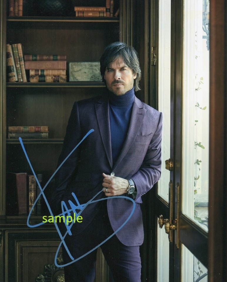 IAN SOMERHALDER REPRINT 8X10 PHOTO AUTOGRAPHED SIGNED MAN CAVE VAMPIRE DIARIES