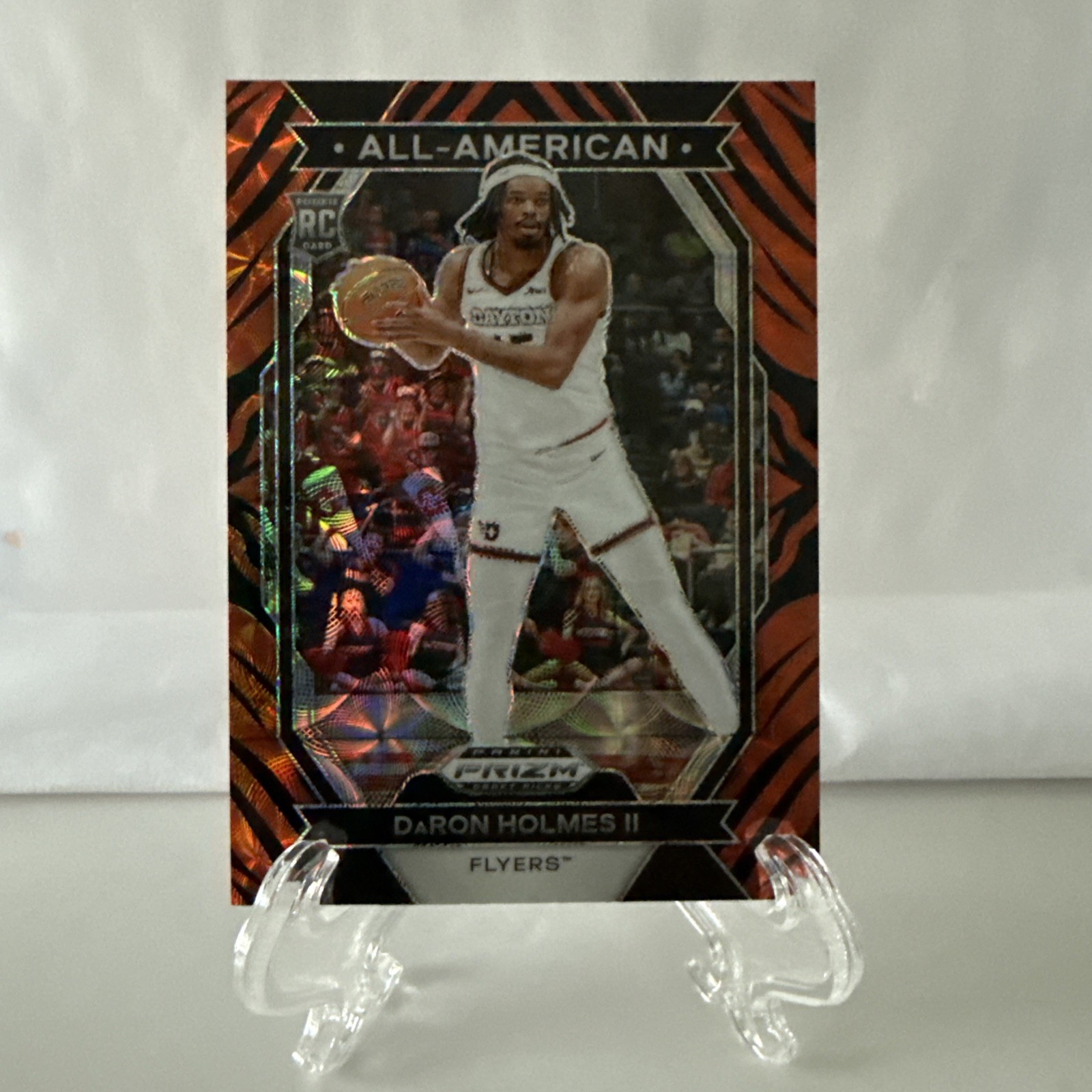 2024 Panini Prizm Draft Picks All-American DaRon Holmes II Tiger Stripe #12 SSP