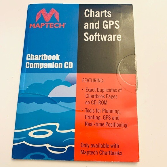 MAPTECH WATERPROOF CHARTBOOK So Florida Miami-2003 LatLong+CD softwaredisc