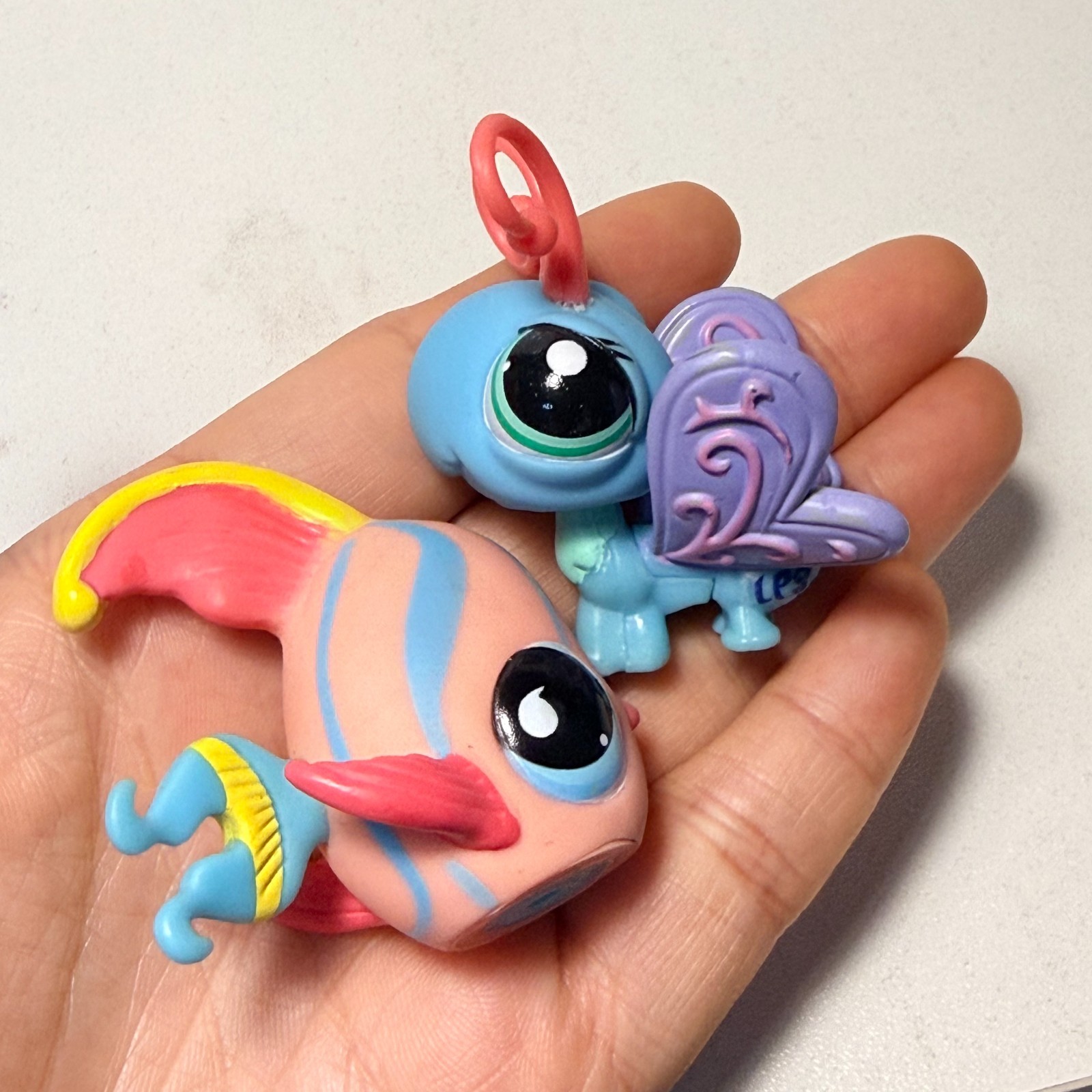Littlest Pet Shop 2pcs lps Pets, lps Butterfly #1686 lps Fairy #2658 Collection