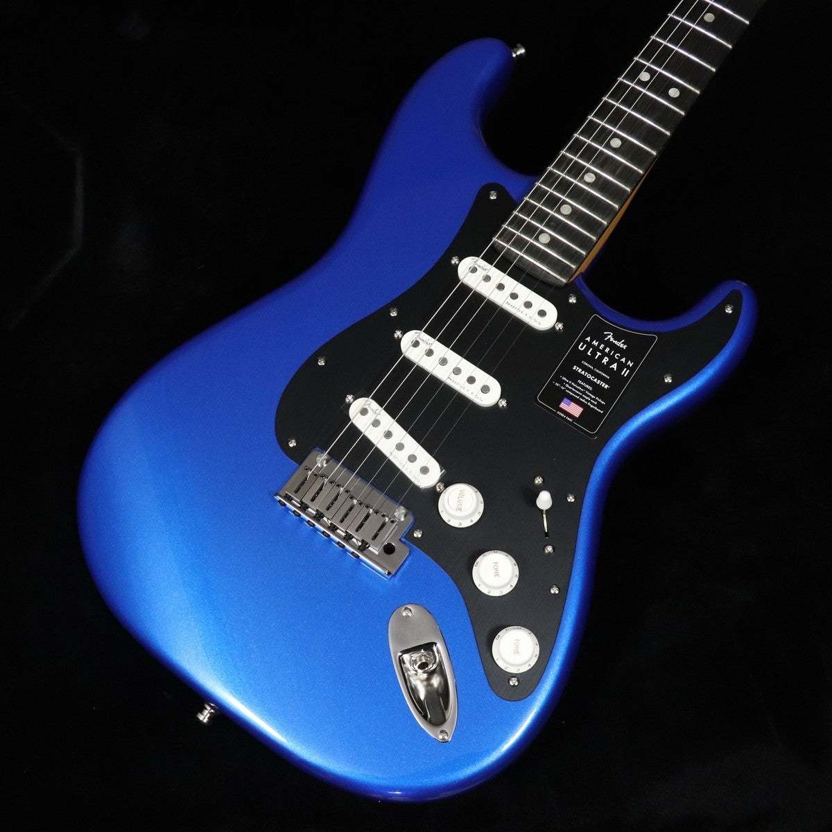 Fender American Ultra II Stratocaster Ebony Noble Blue #GG7dx