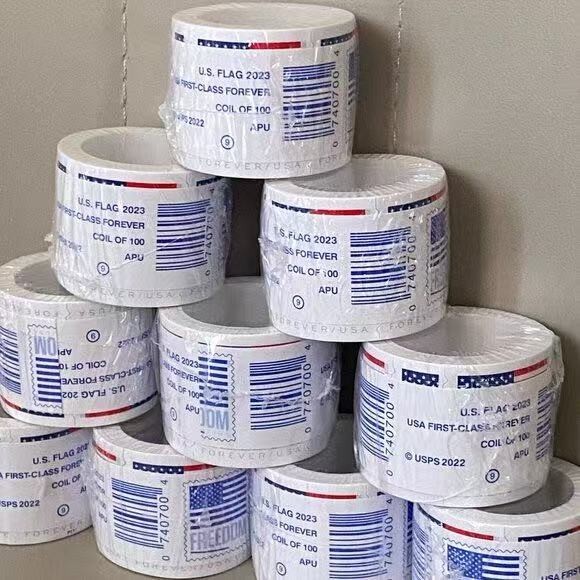 2000 PCS - COLLECTION 20 ROLL OF 100 USPS POSTAGE - SPECIAL SALE 2023
