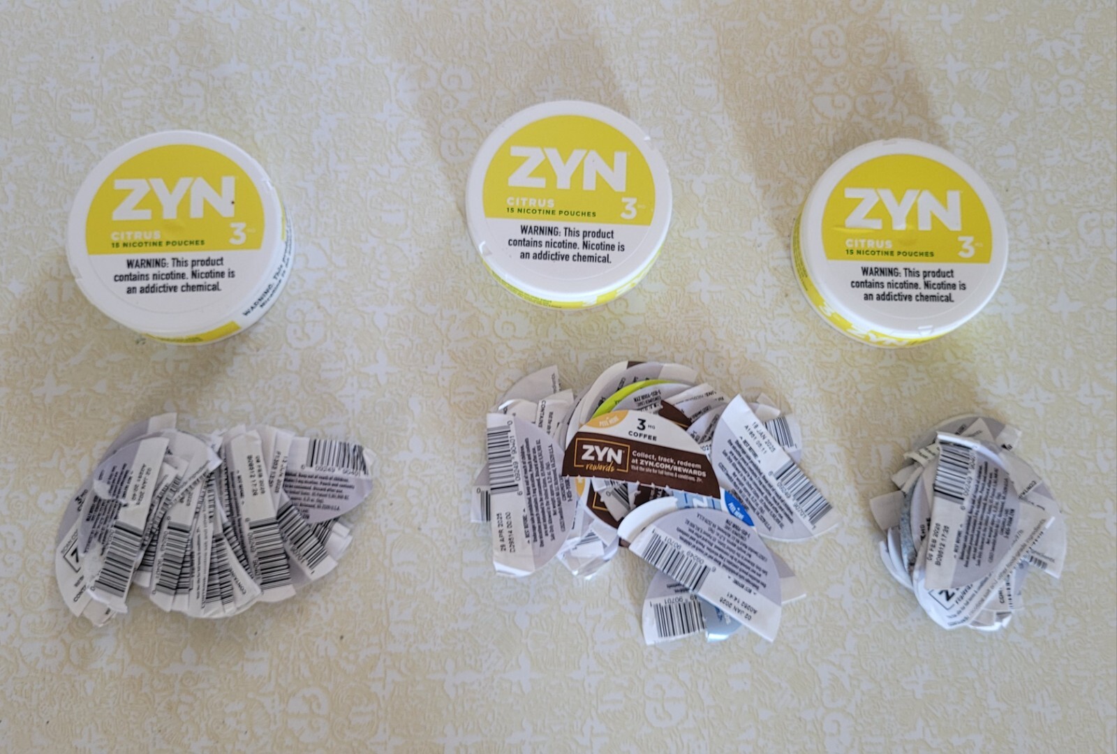104 Unused Zyn Rewards Codes