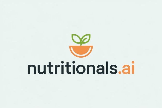 Nutritionals.ai Premium One Word Nutritionals .ai Domain Name AI Nutrition URL