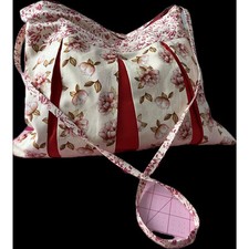 Handmade Floral Pleated Crossbody Bag