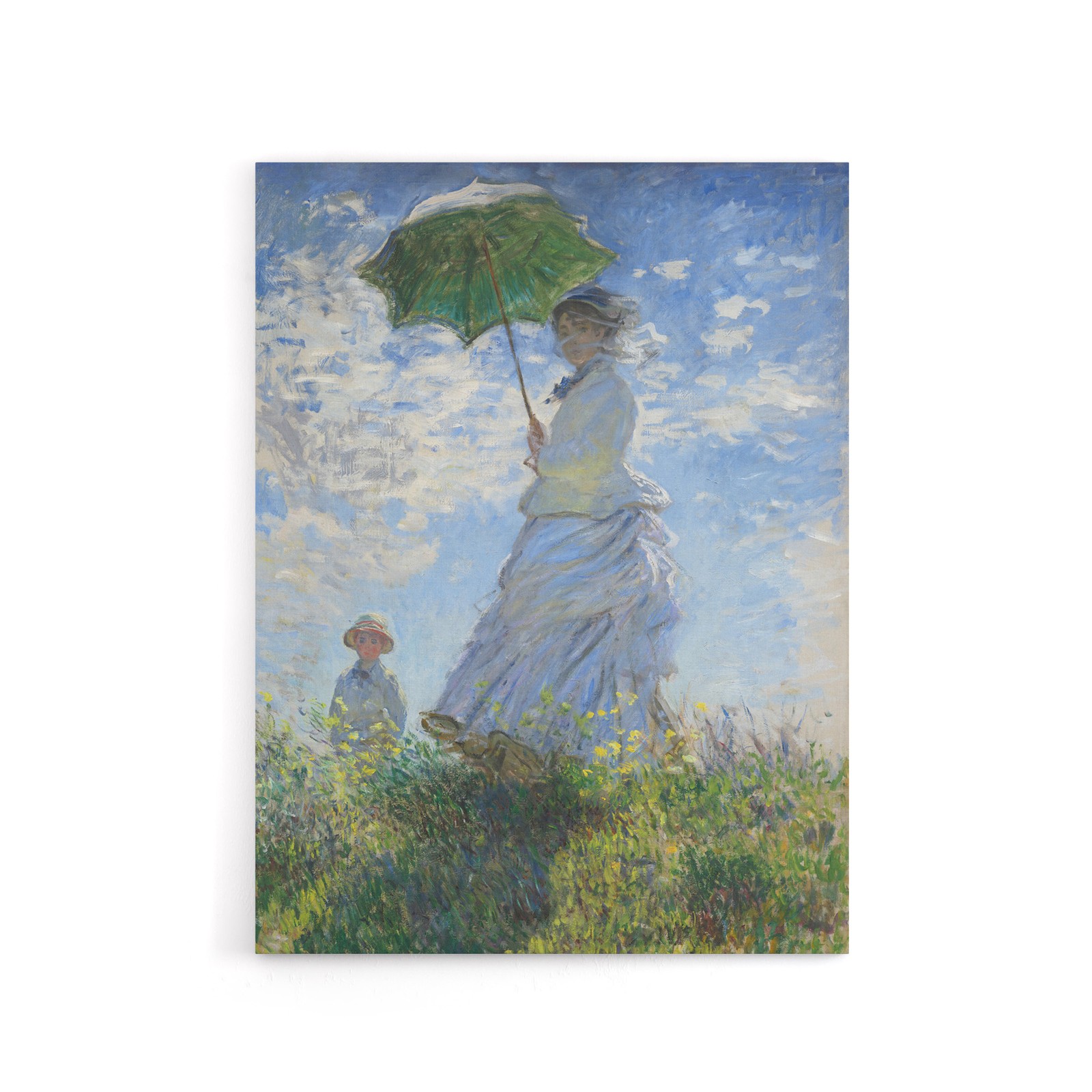 Madame Monet and Her Son Claude Monet Vintage Canvas Wall Art
