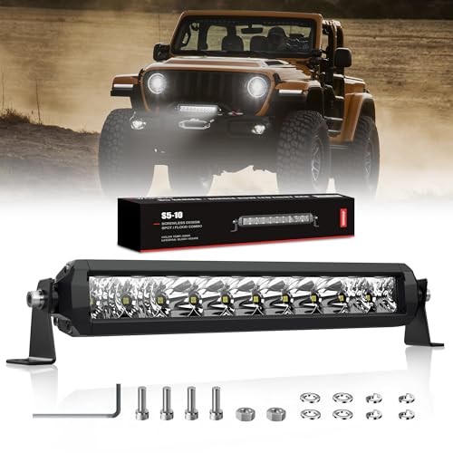  LED Light Bar 50W Off Road LED Spot Flood Combo Work Light High Bright 12 inch