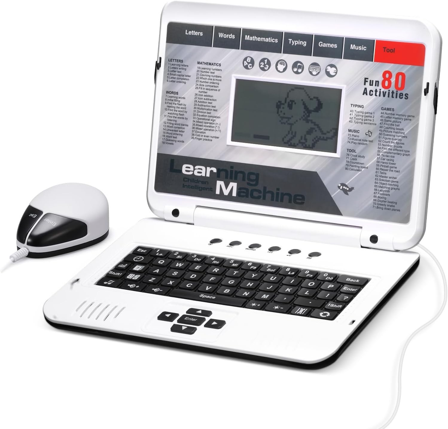 Kids Laptop 80 Learning Modes Educational Learning Computer for Kids Ages 3+