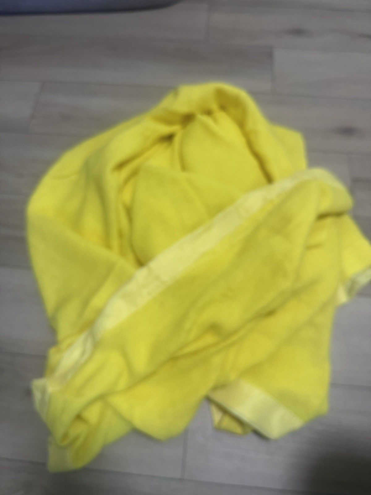 Vintage Chatham Waffle Weave Yellow  satin Acrylic Blanket 91" X89"