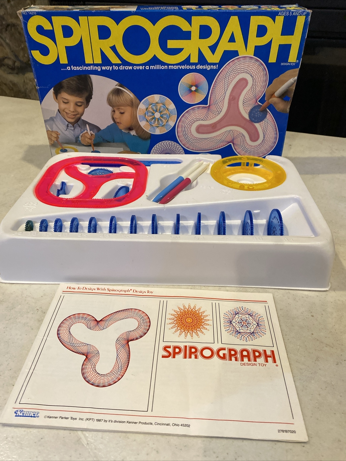 Vintage Kenner Spirograph Item 14210 1987 (8)