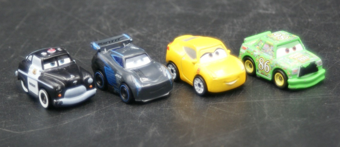 Lot of 4 Disney Pixar CARS Mini Racers Die Cast Vehicles FBG81 FBG78 FBG85 FBG76