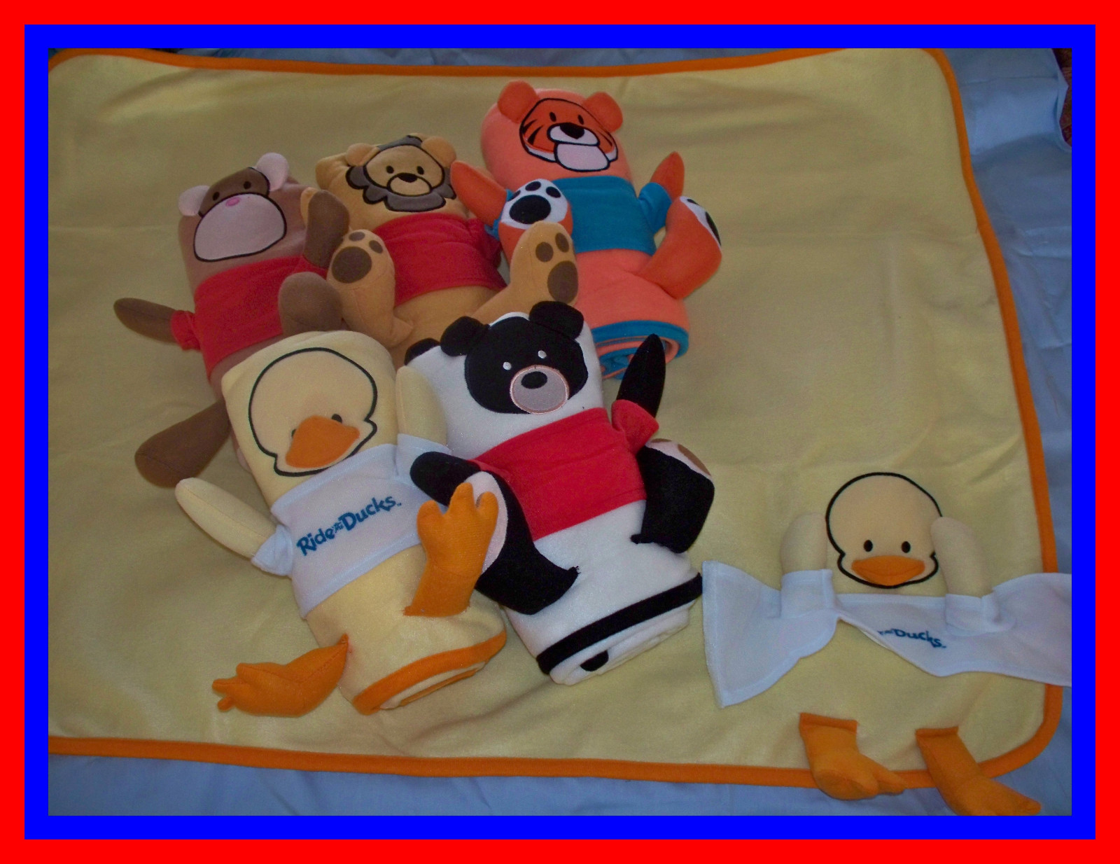 NEW Baby Blanket -ANIMAL  look-A-Like - WHOLESALE  LOT 12 Shower Christening 