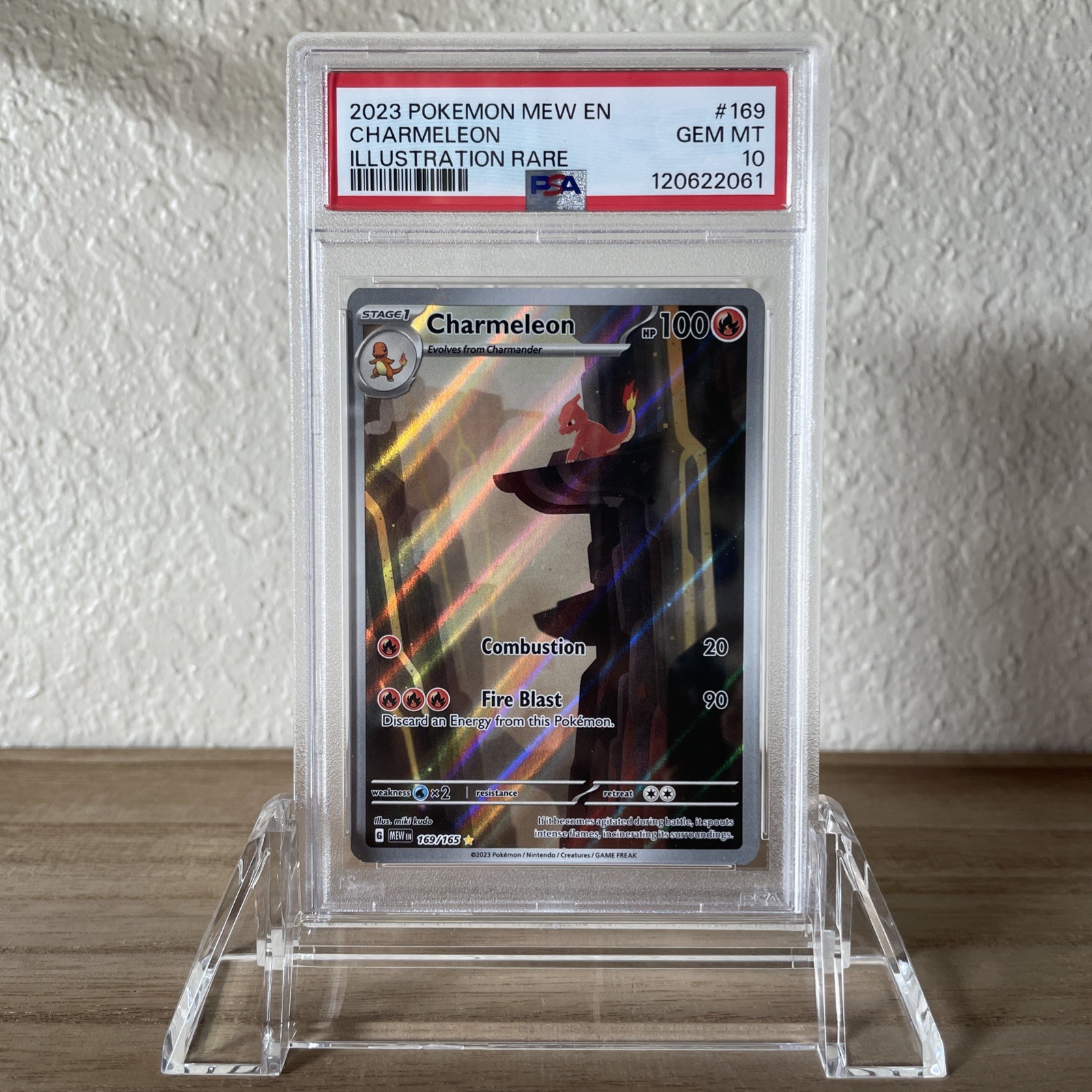 Charmeleon 169/165 Illustration Rare 151 ENGLISH Pokemon PSA 10 *061