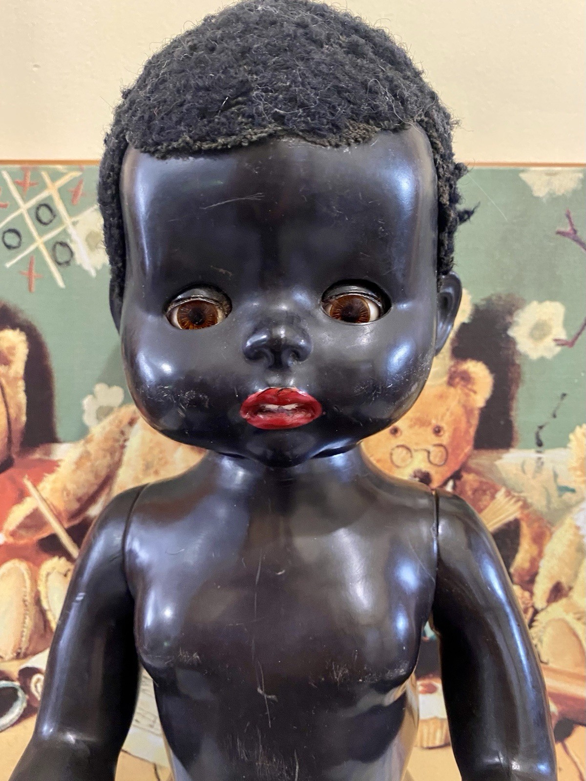 1950s PEDIGREE AA Black DOLL 20-21” Vintage Collectable TLC Parts or Repairs