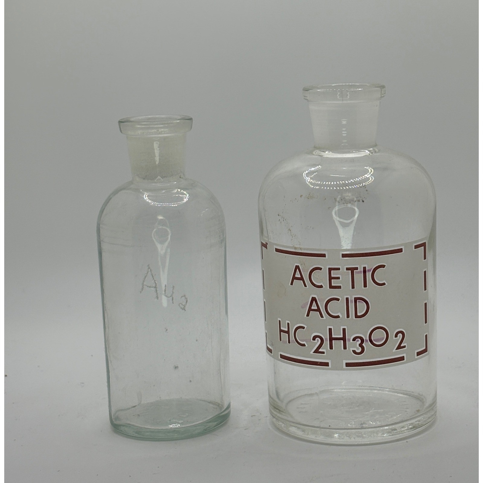 Vintage Glass Laboratory Bottles Chemical  TCWCO USA Pyrex