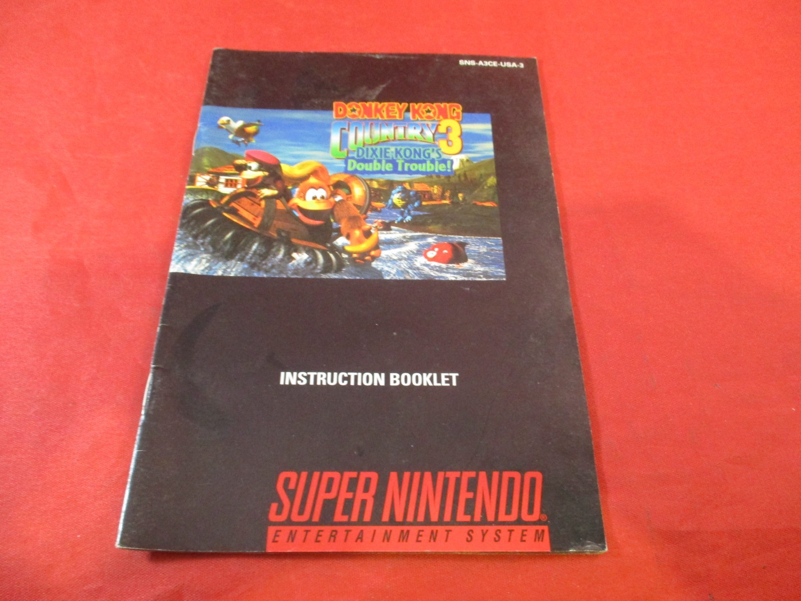 Donkey Kong Country 3 Super Nintendo SNES Instruction Manual Booklet ONLY #L