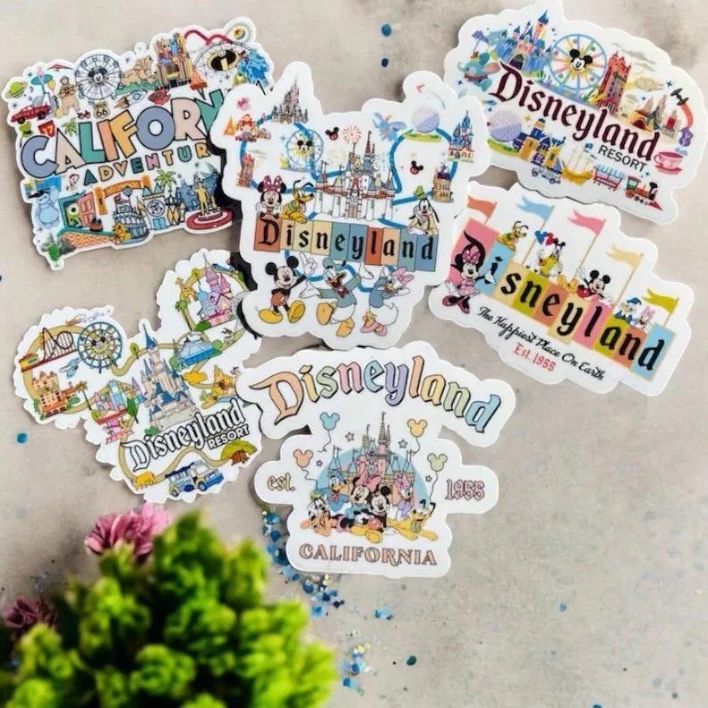 Sticker Pack | Disneyland | Water Resistant | Clear