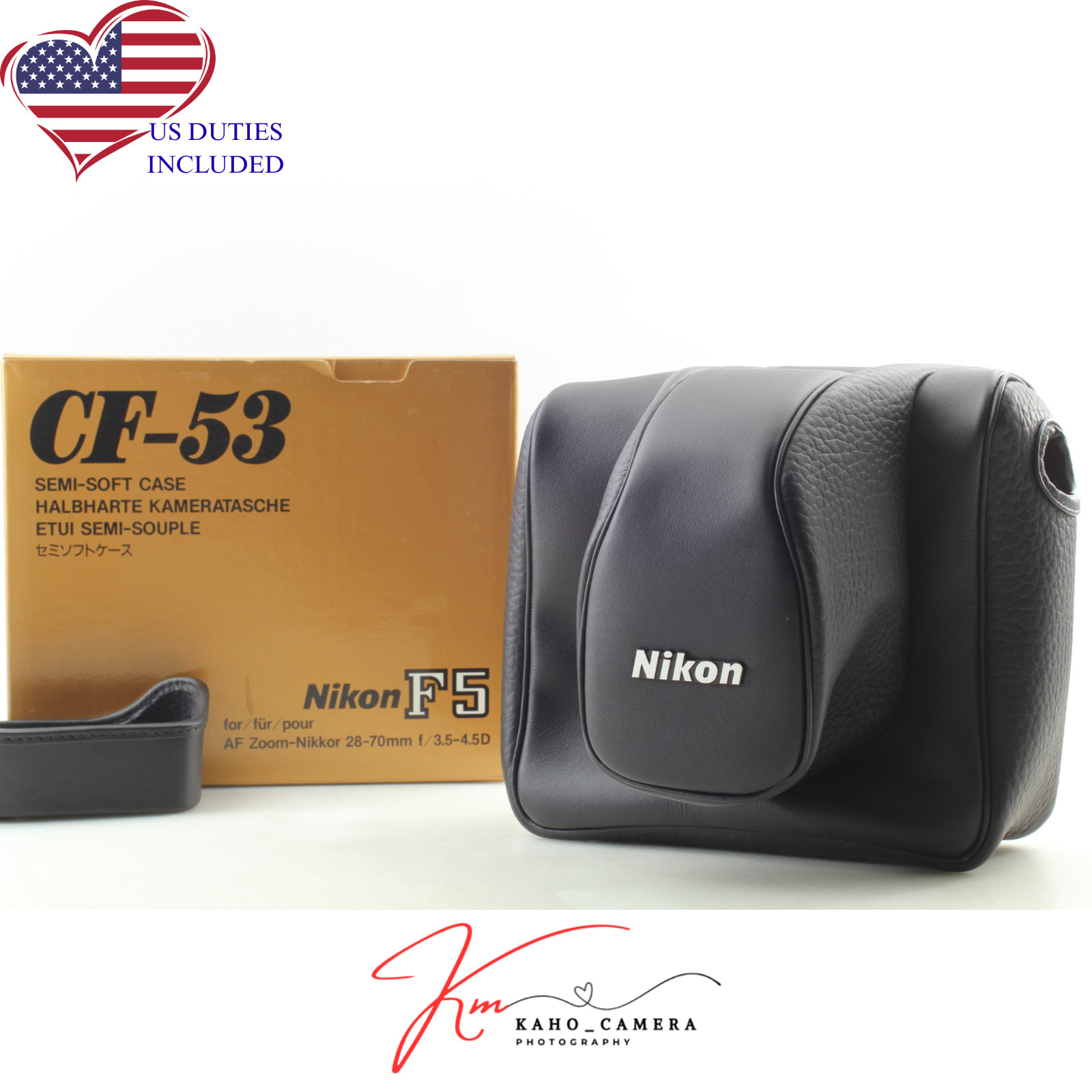 [Unused in Box] Nikon CF-53 Genuine Soft Leather Case For F5 from JAPAN