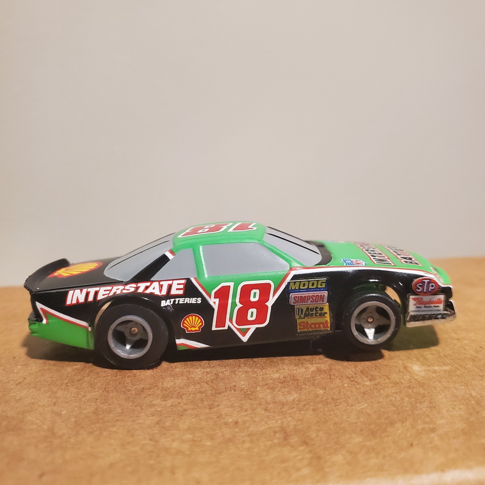 Life-Like Chevy Interstate Batteries #18 Gray Windows NASCAR Slot Car