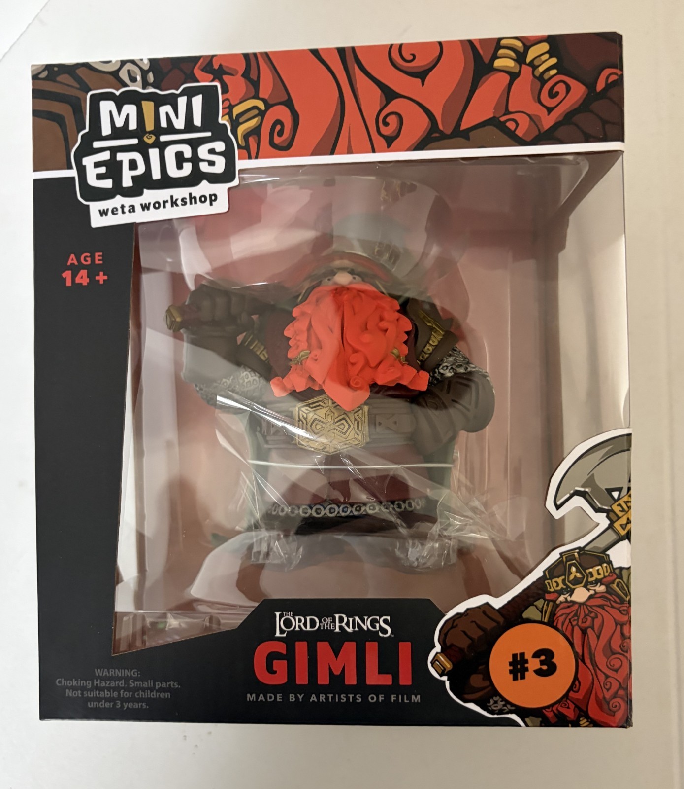 25th LOTR Mini Epics Weta Workshop #26 Gimli