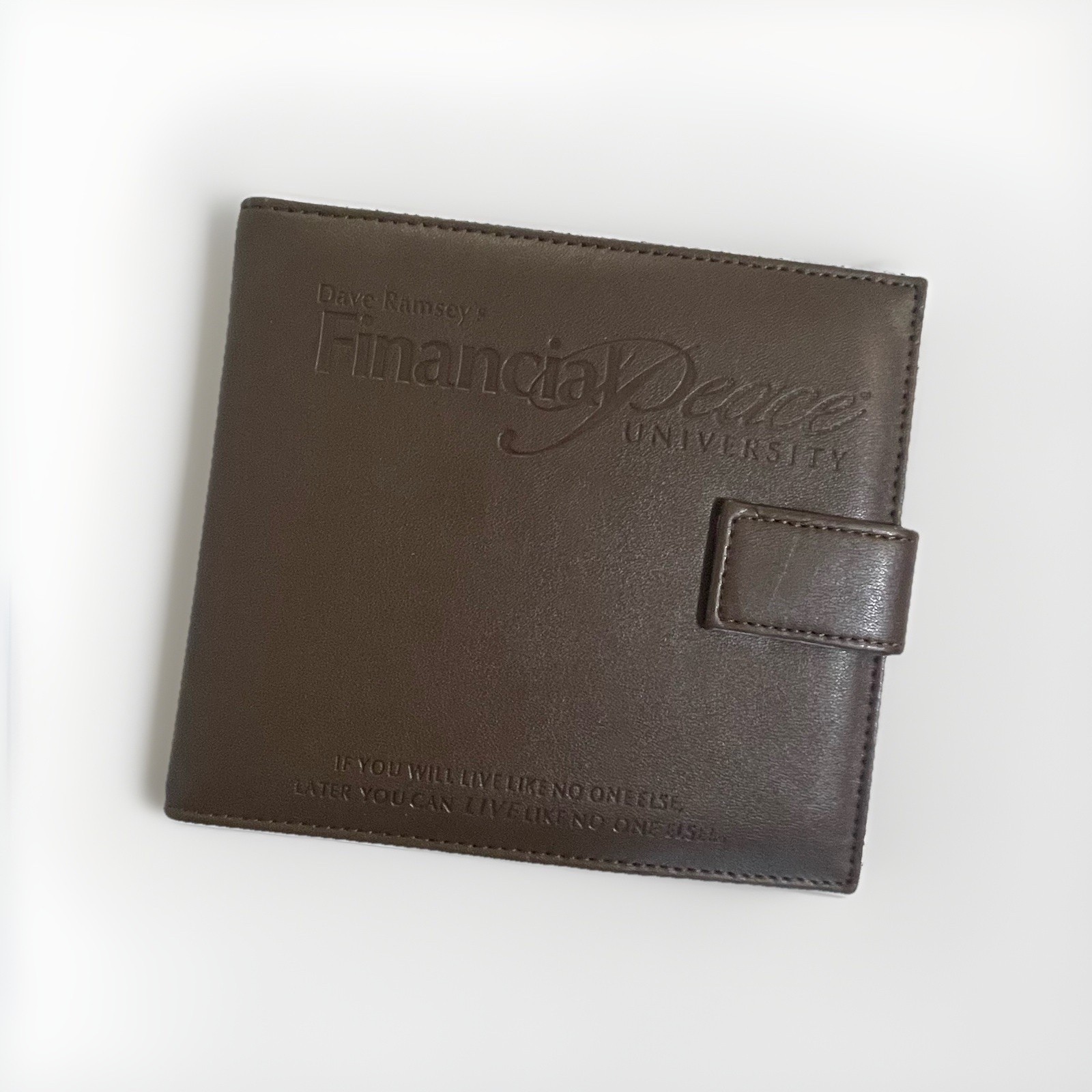 Dave Ramsey Financial Peace University 16 Discs CD Set Leather Binder